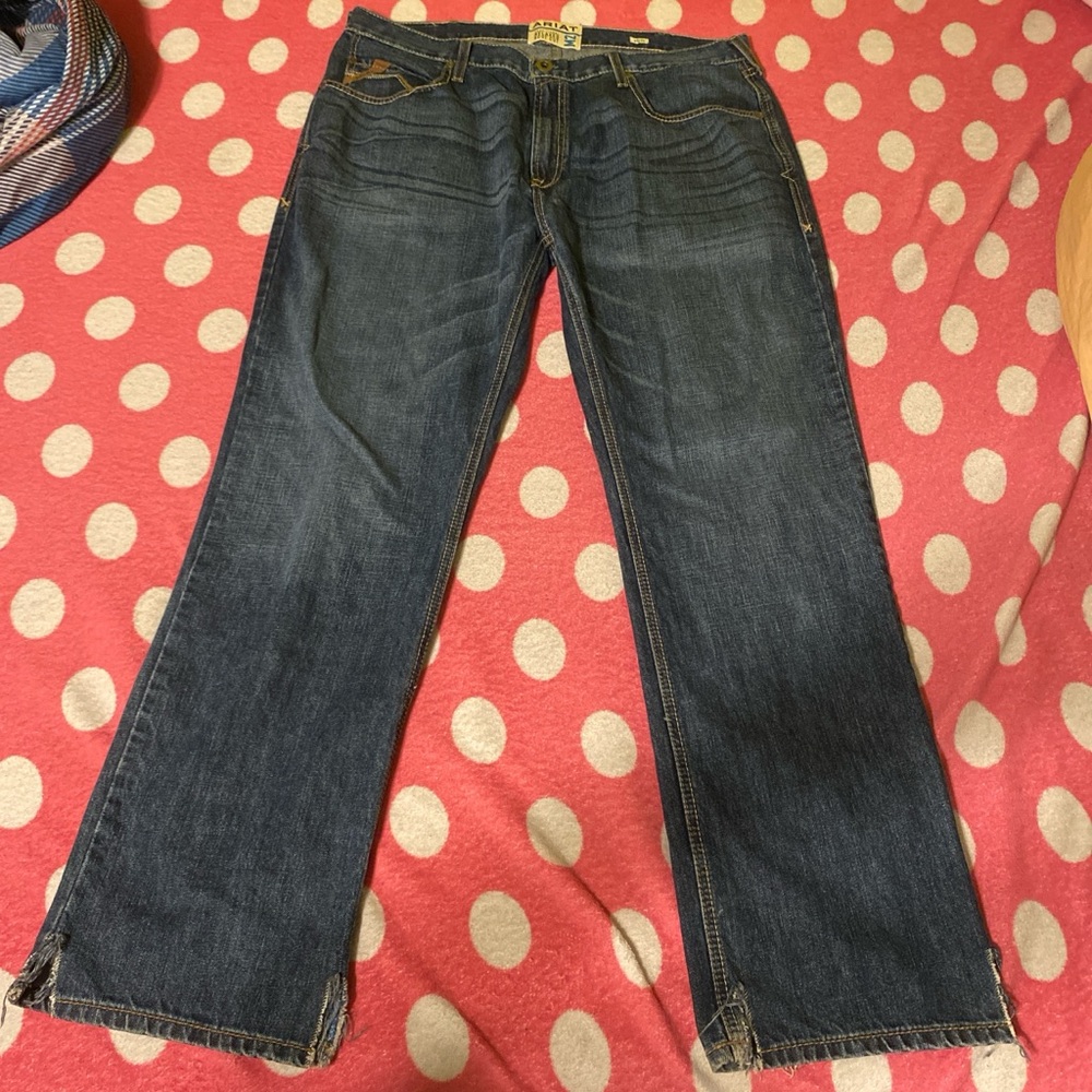 Ariat Men's Dark Blue Straight Jeans